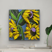 Chasing the Sun Sunflower by Sharon West Fine Art