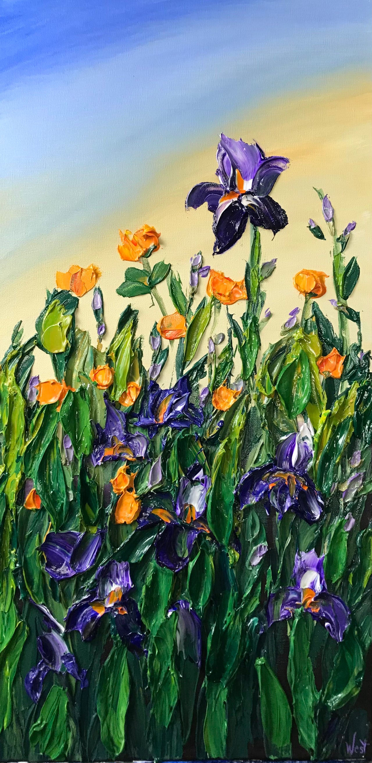 "Sky-Kissed Blooms" - Artwork