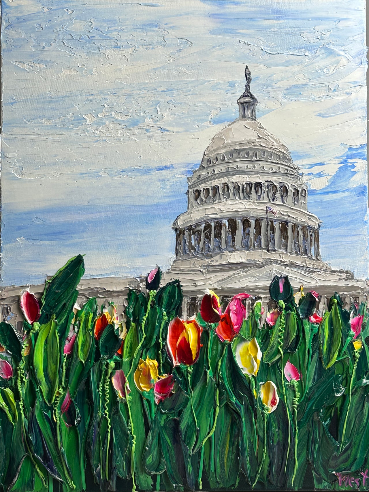 "Capitol in Bloom" Original Artwork