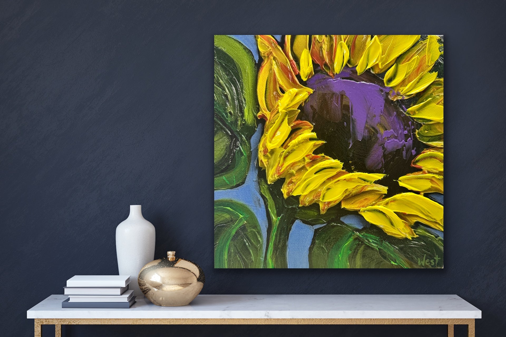 Golden Spirit by Sharon West Fine Art Sunflower