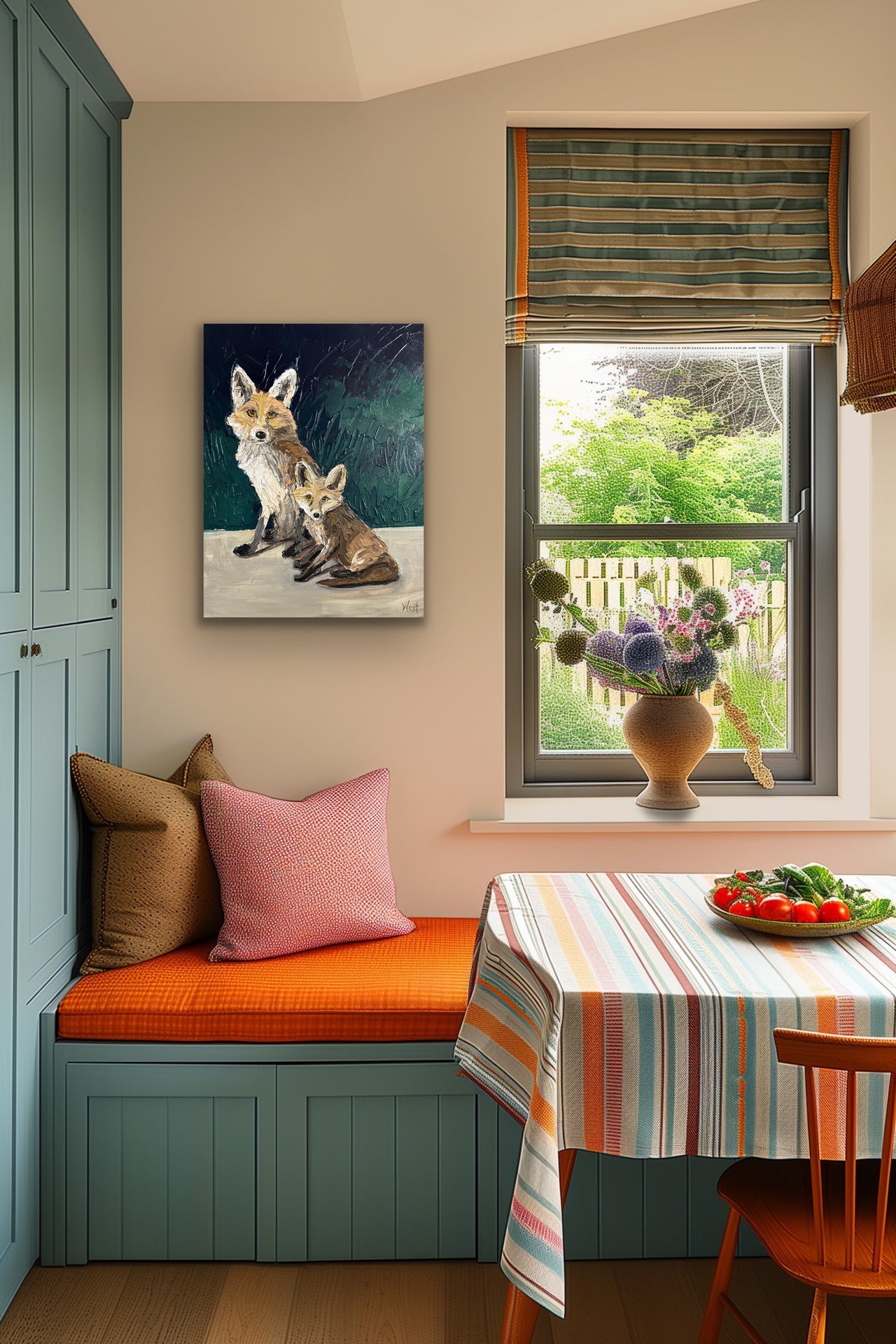 "Mrs Marigold & Kit" - Original Artwork