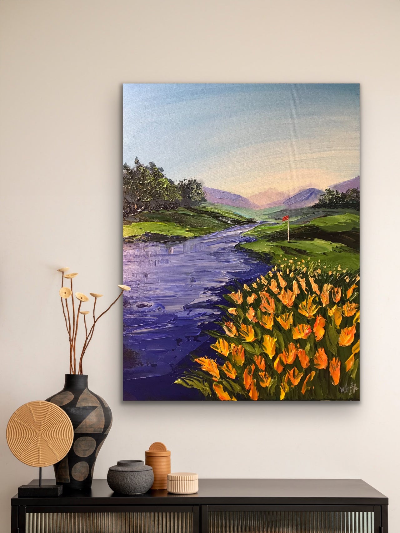 "Petals on the Green" - Artwork