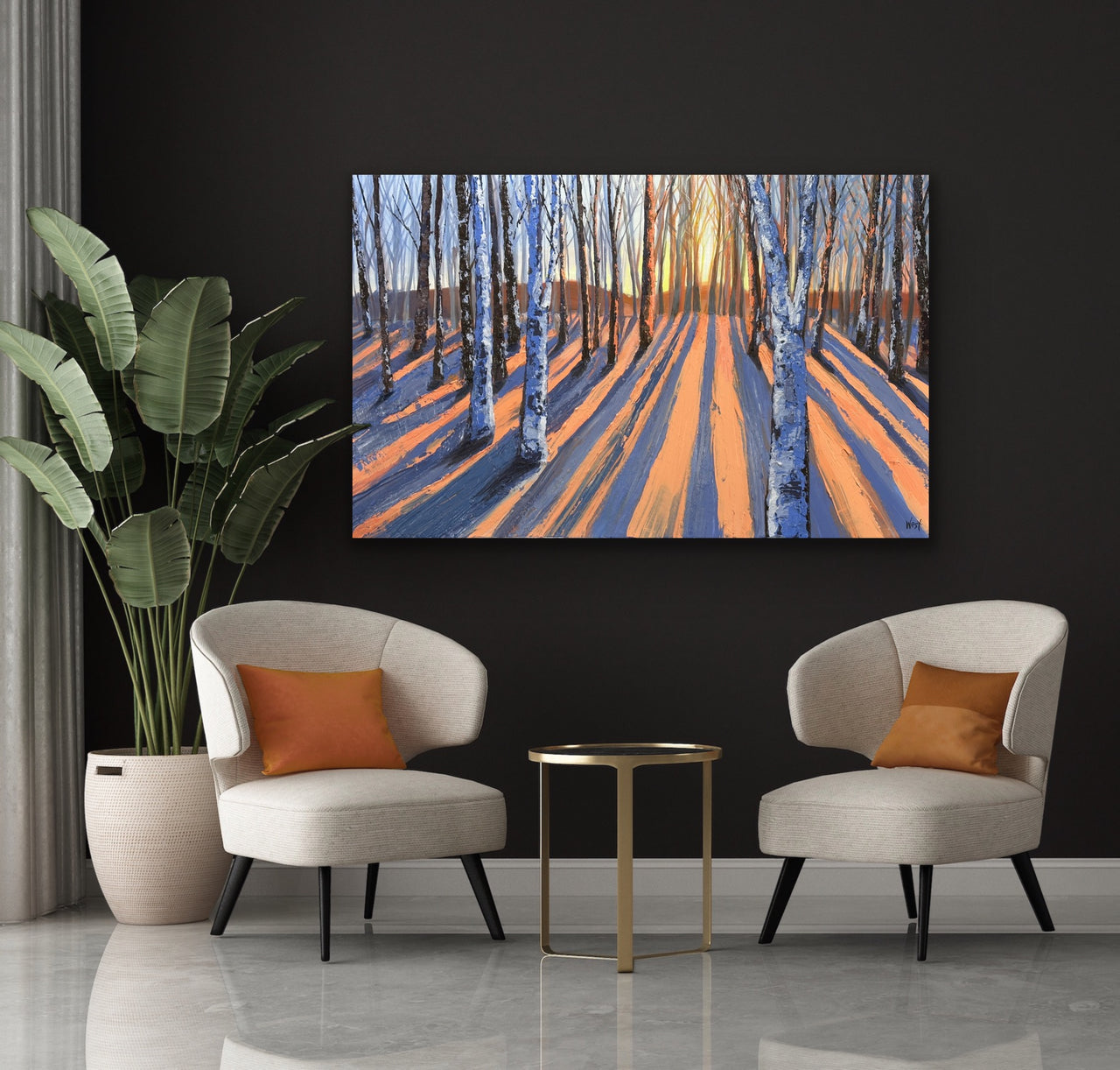 "Snowhush at Sunset" - Original Artwork