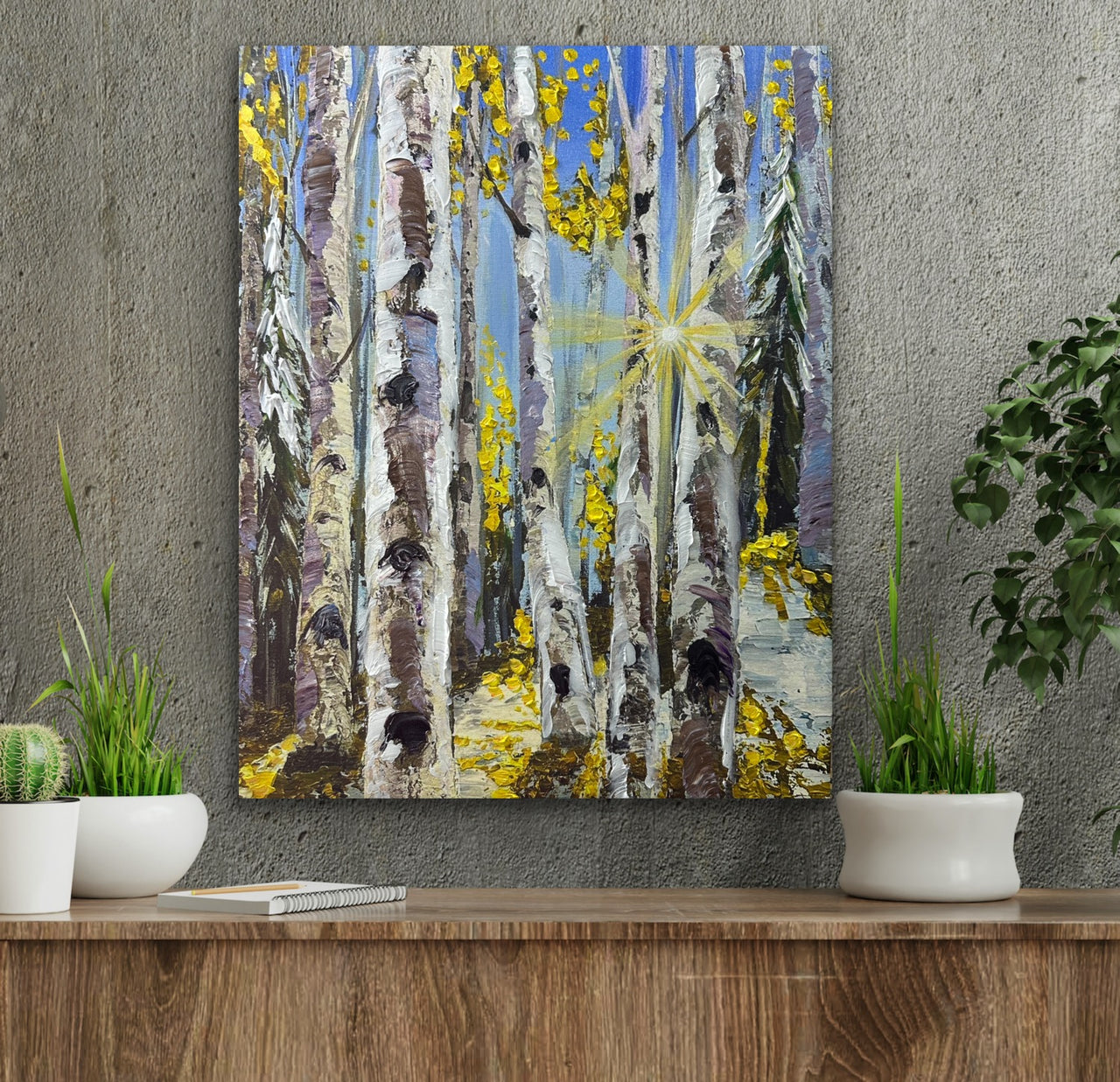 "Winter's Tender Light" - Limited Hand Embellished Reproduction