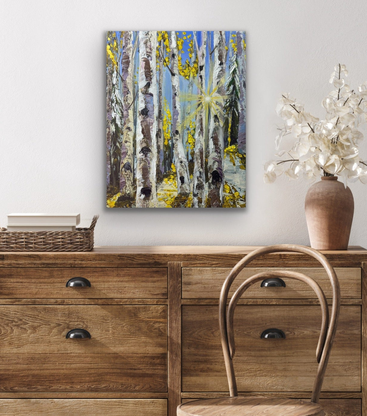 "Winter's Tender Light" - Limited Hand Embellished Reproduction