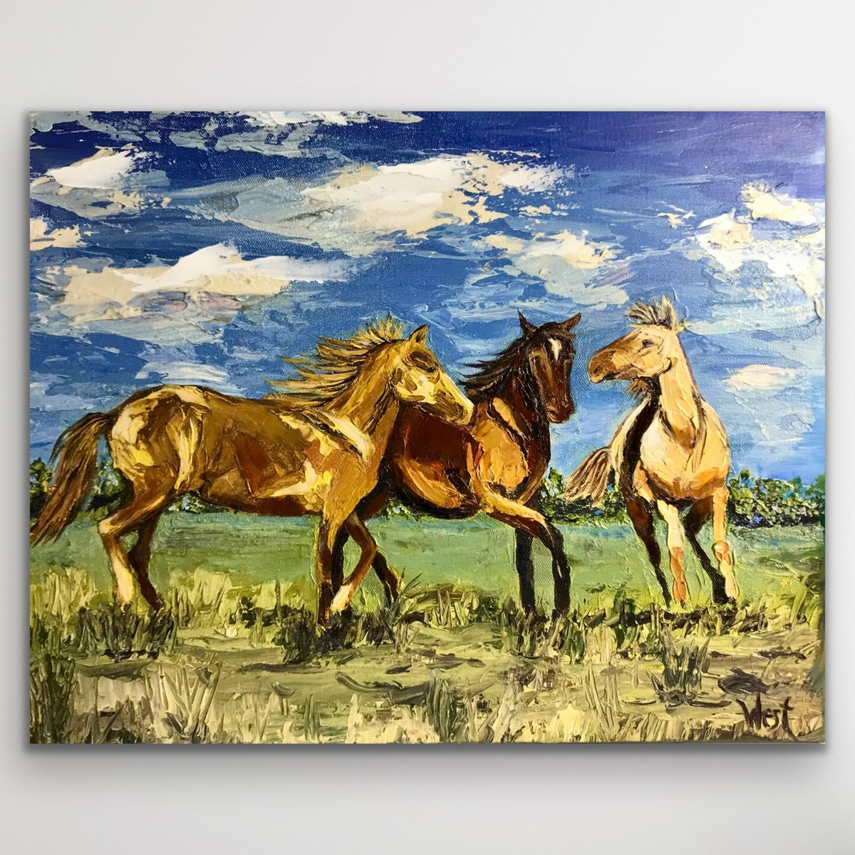 "Wild Hearts Free" - Limited Hand Embellished Reproduction