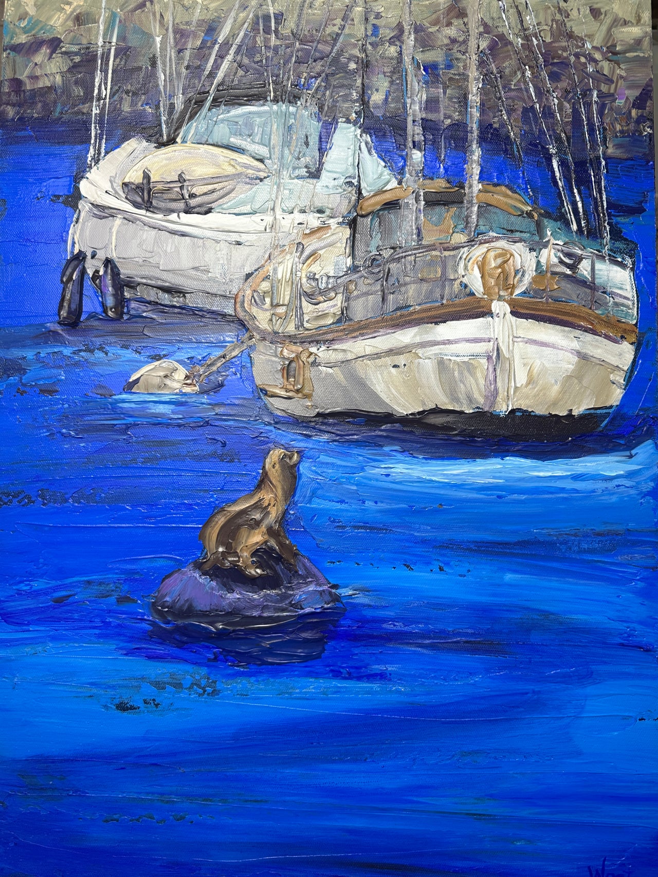 "Keeper of the Wharf" - Original Artwork