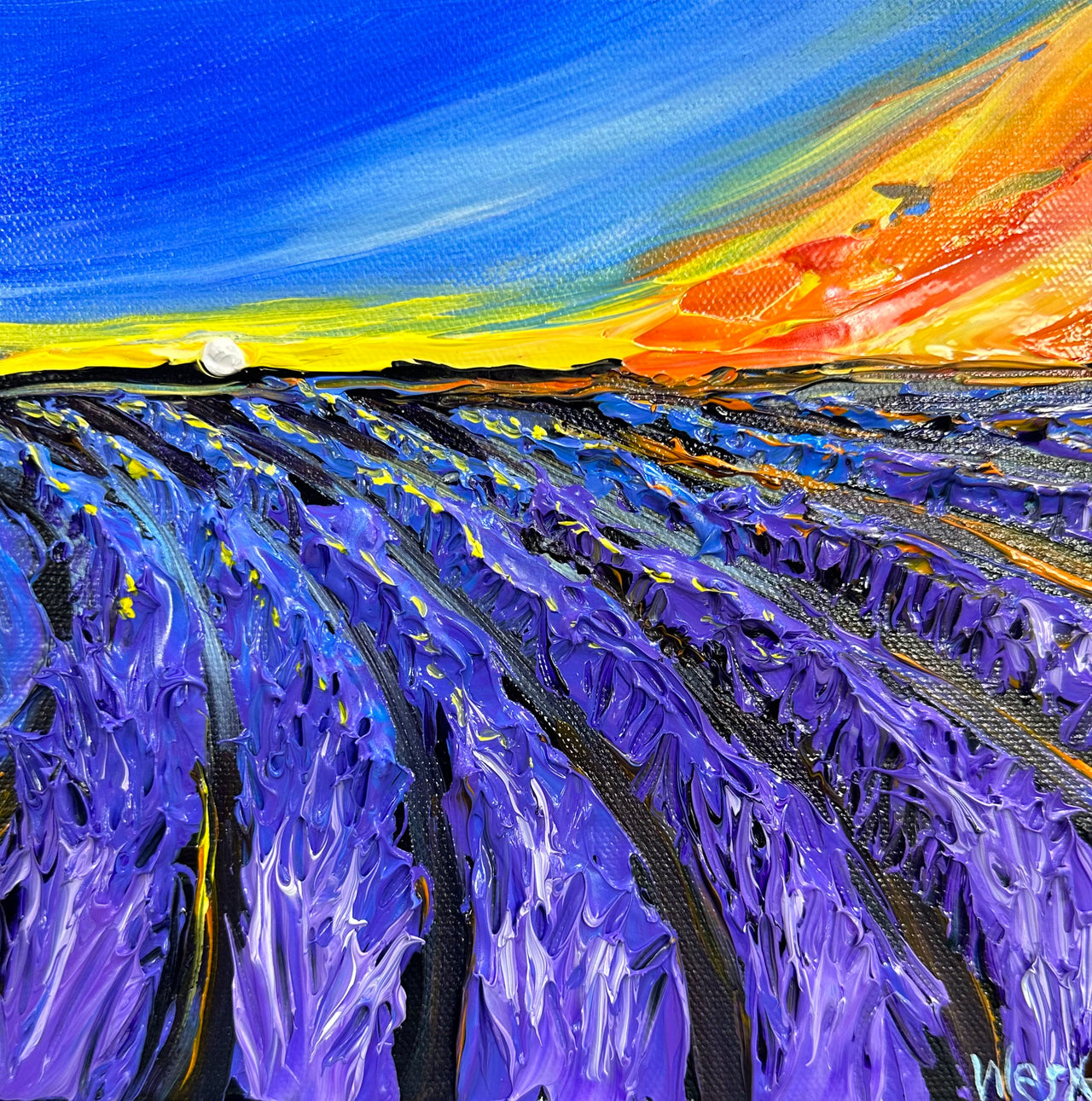 "Lavender Sunfield" - Original Artwork