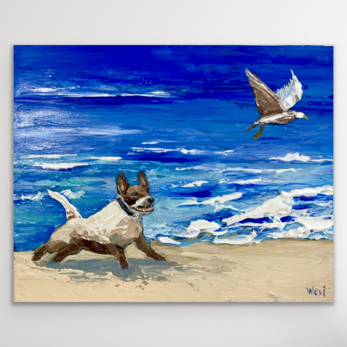 "Seaside Chase"- Original Artwork