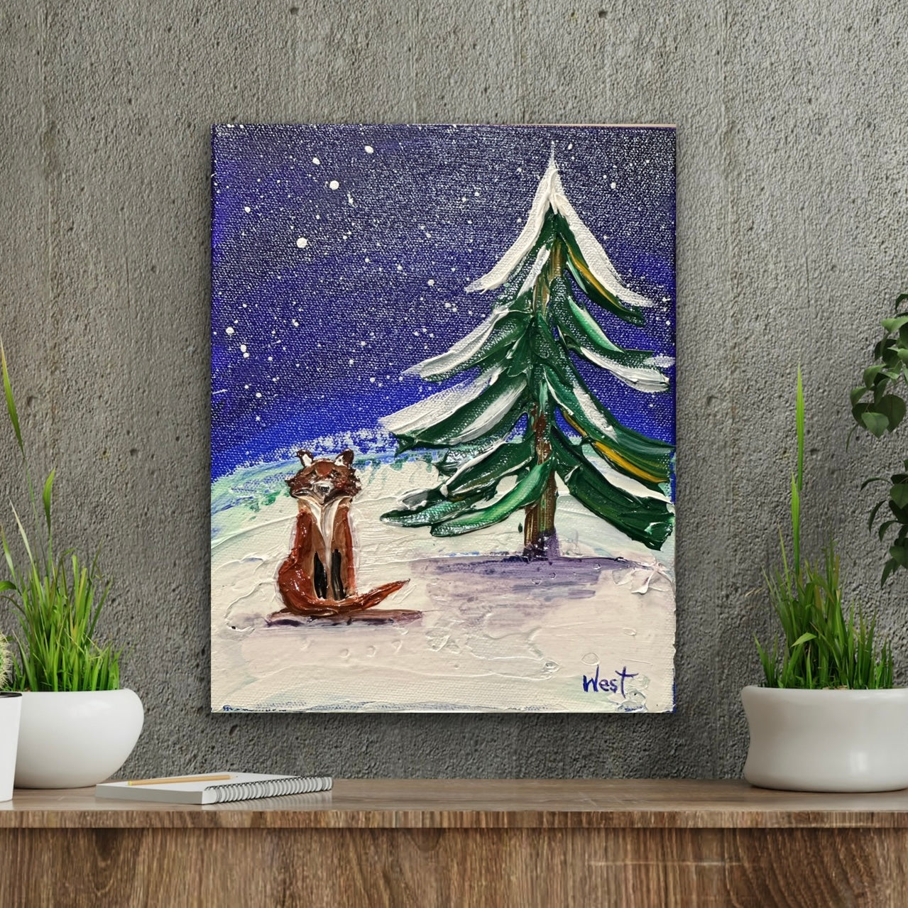 "Snowy Foxling" - Original Artwork