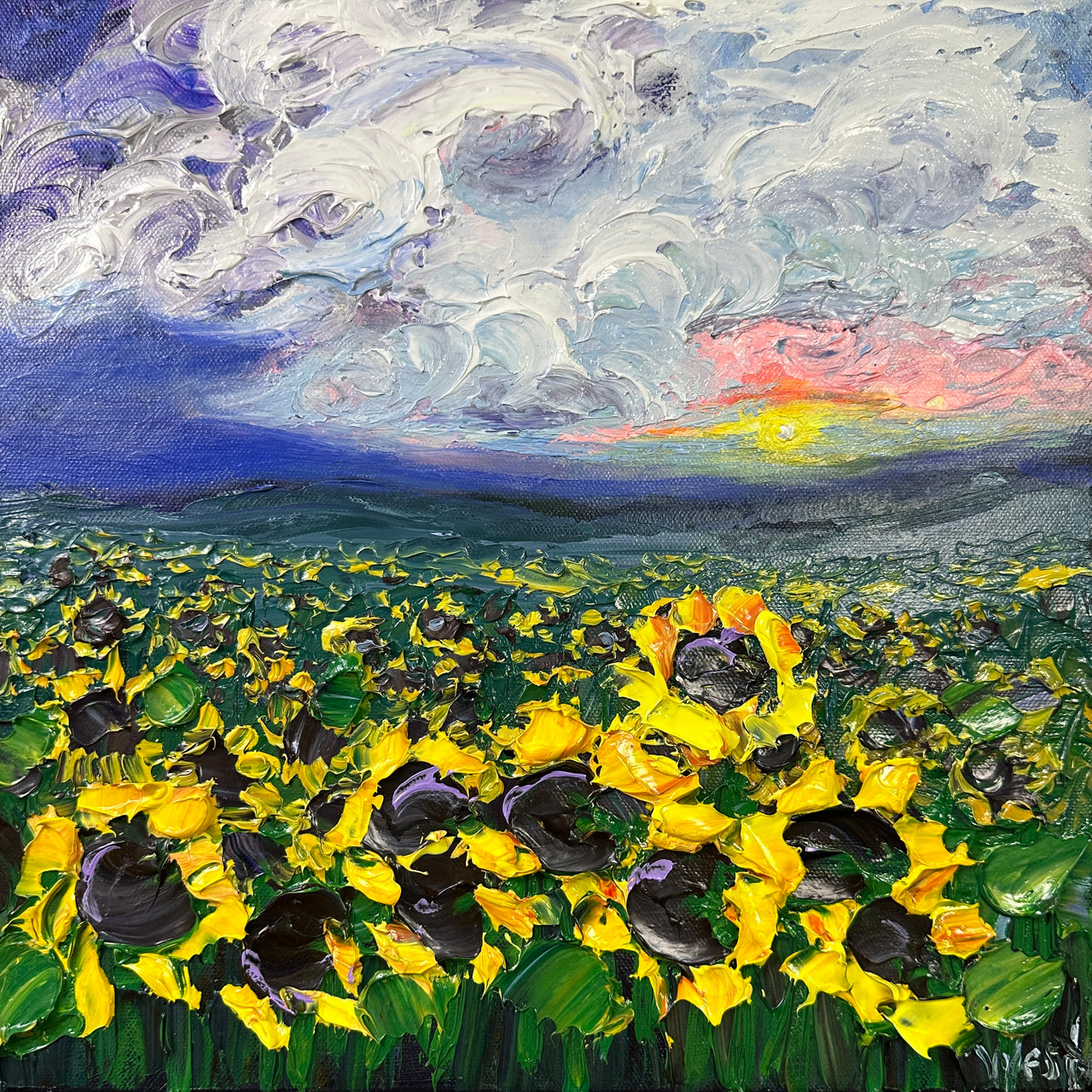 "Sunfield Swirl" - Original Artwork