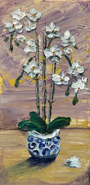 The Tender Bloom Orchid by Sharon West Fine Art