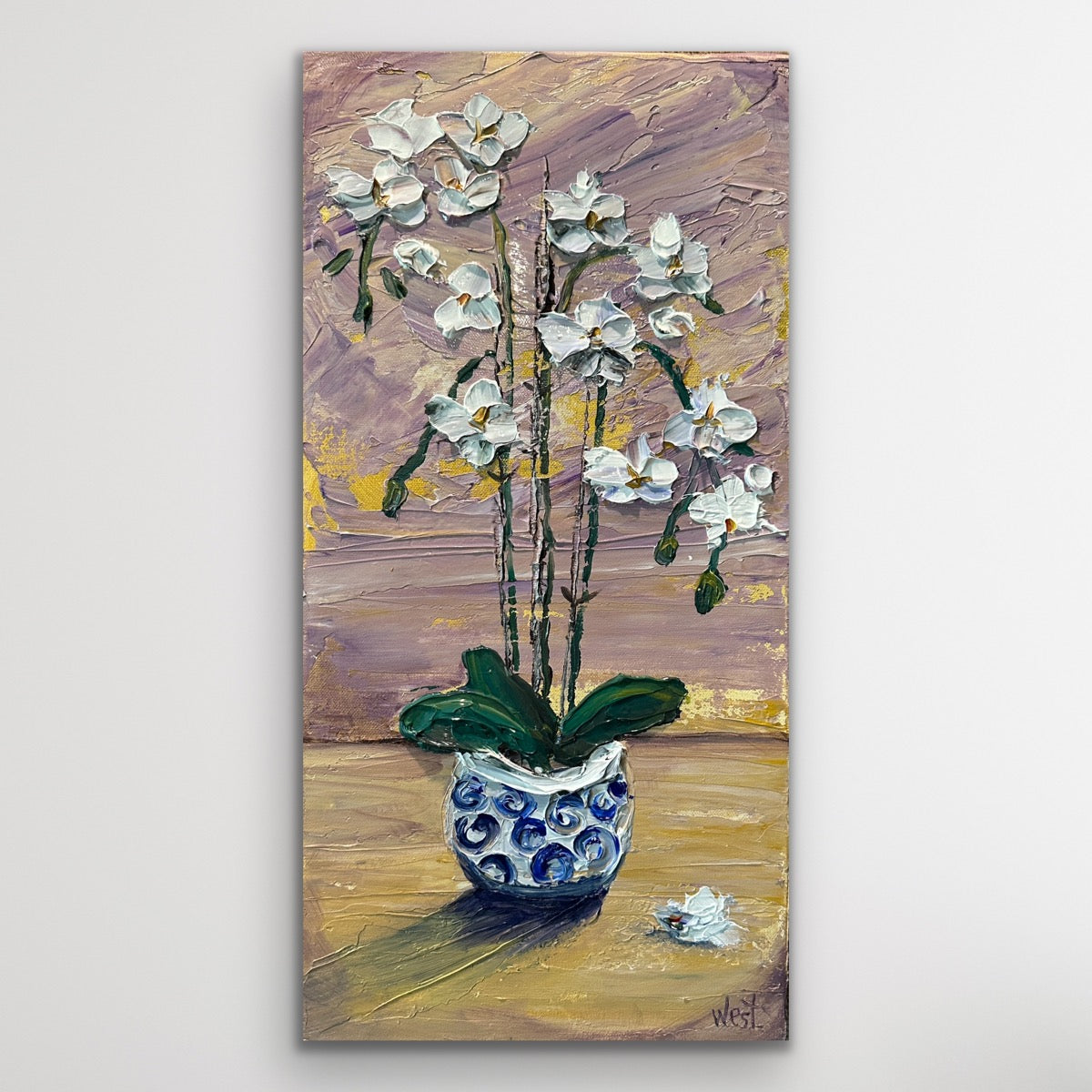 The Tender Bloom Orchid by Sharon West Fine Art