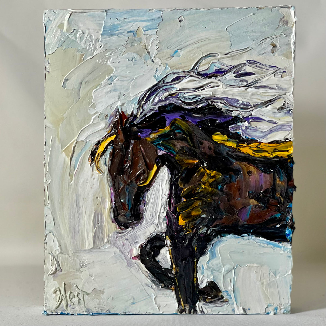 "Unbridled" - 10” x 8” x 1.5” - Artwork
