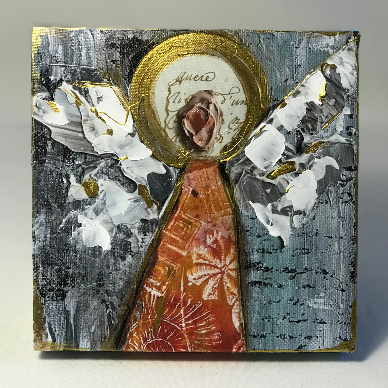 "Joyful Angel"- Hand embellished and signed reproduction