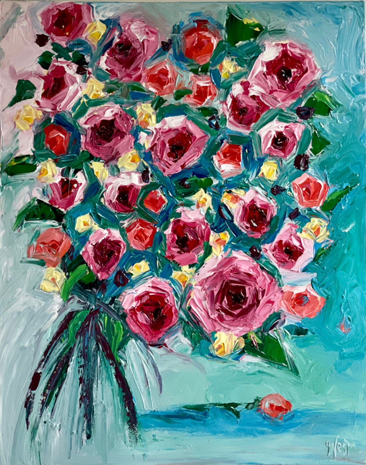 "Rose Party" - Original Artwork