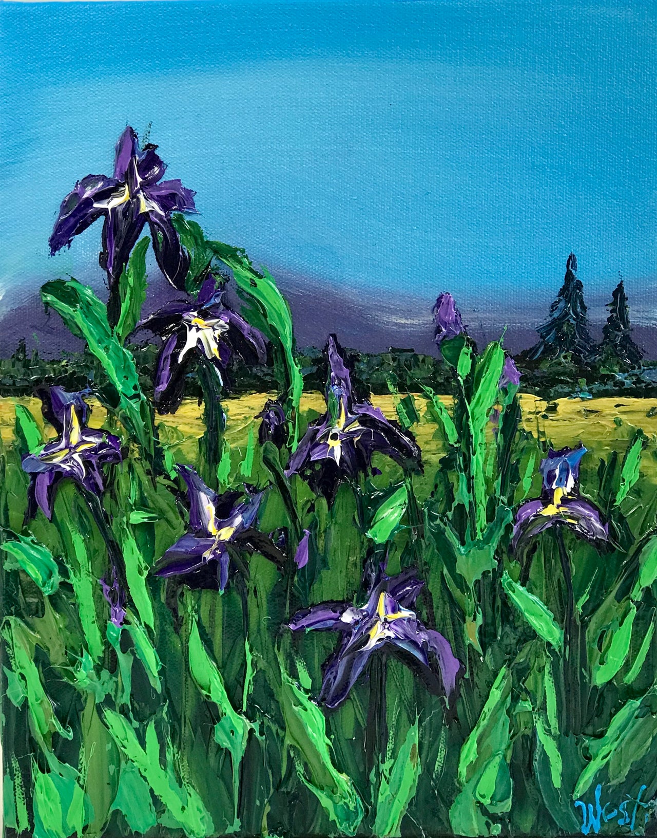 "Gogh Iris"- Artwork