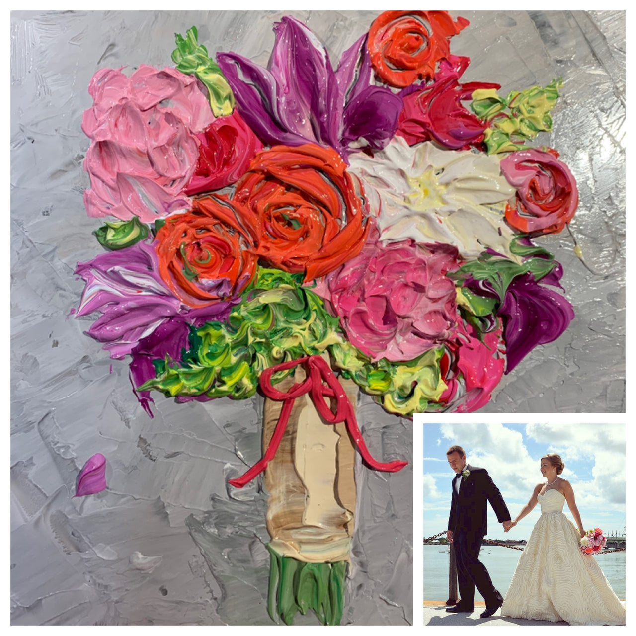 Custom Wedding Bouquet Portrait Order