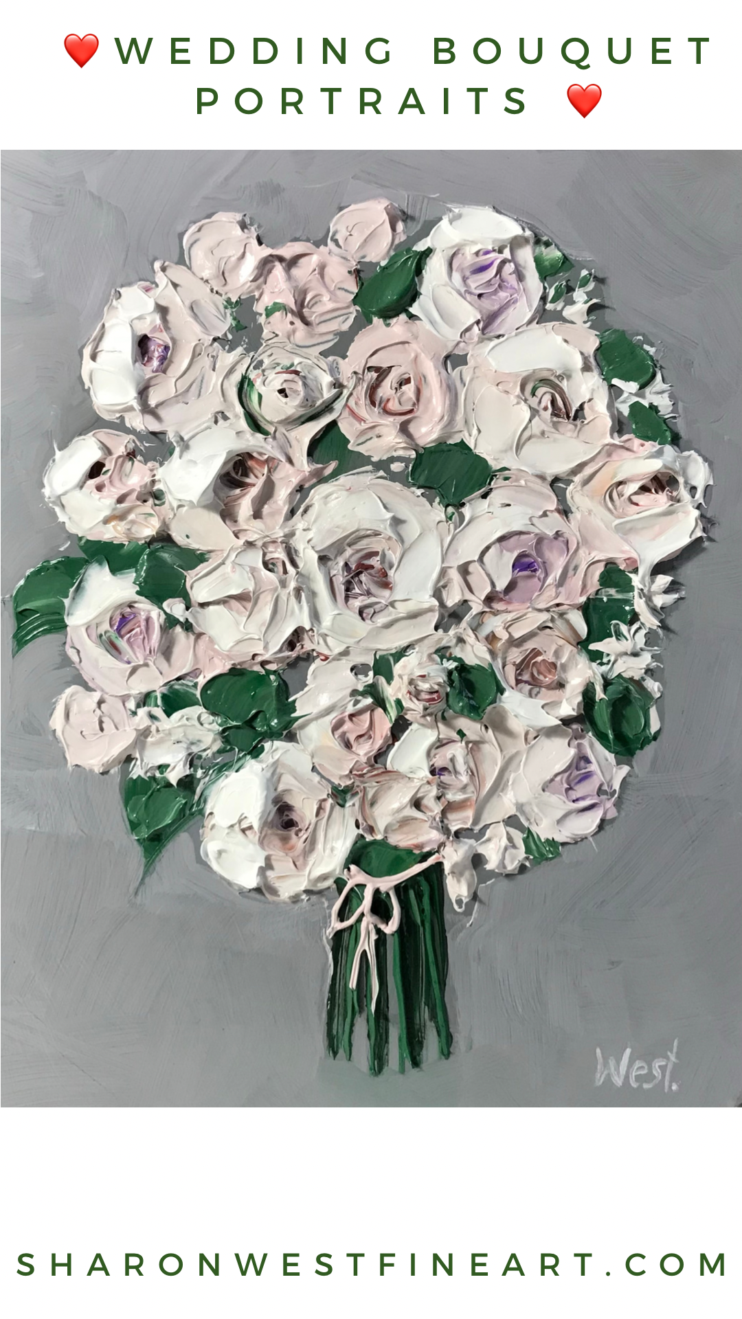 Custom Wedding Bouquet Portrait Order
