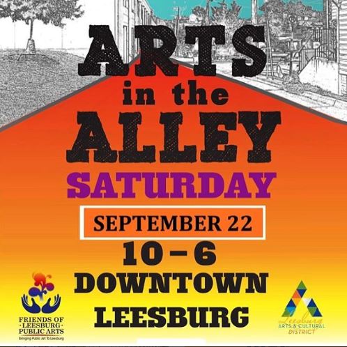 Come see my art at Arts in the Alley, Leesburg VA September 22