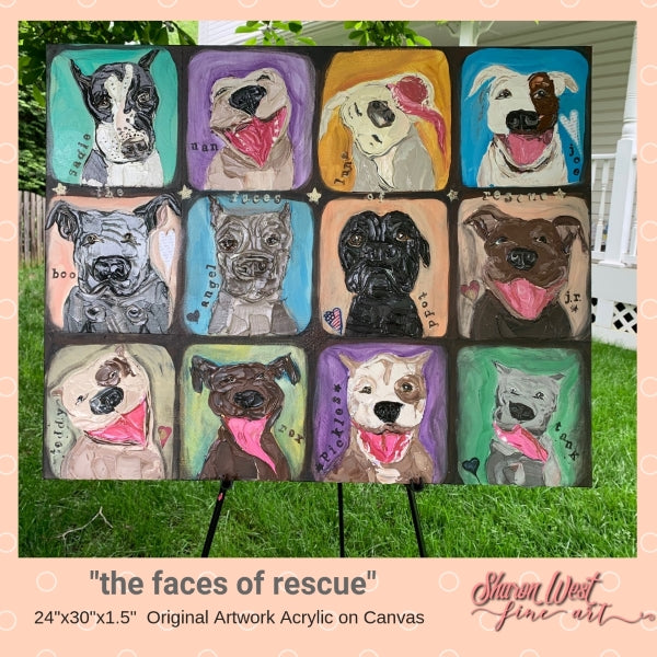 Check out my Donation Painting for Stand Up for Pits Foundation Fundraiser