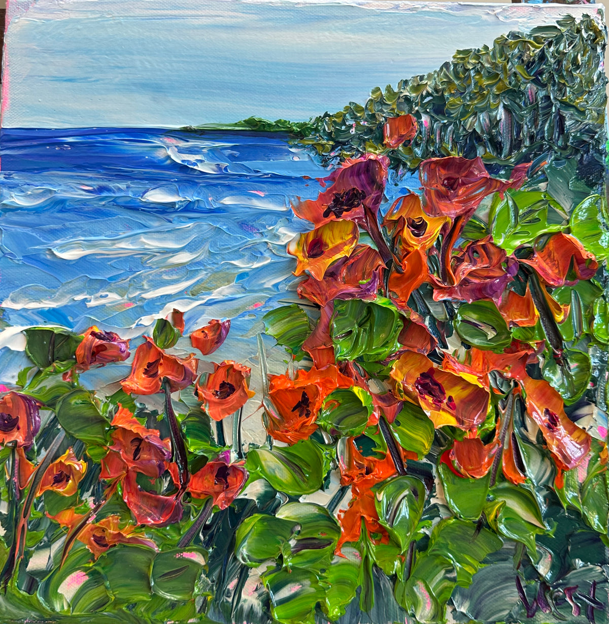 "Coastal Wildfire" - Original Artwork