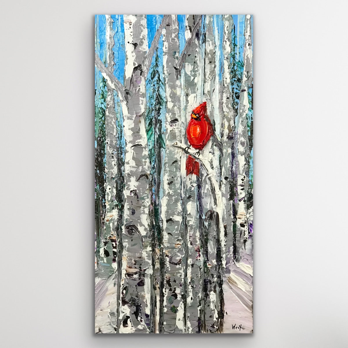 "Crimson in the Quiet" - Original Artwork