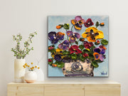 Original impasto palette knife painting by award-winning artist Sharon West
