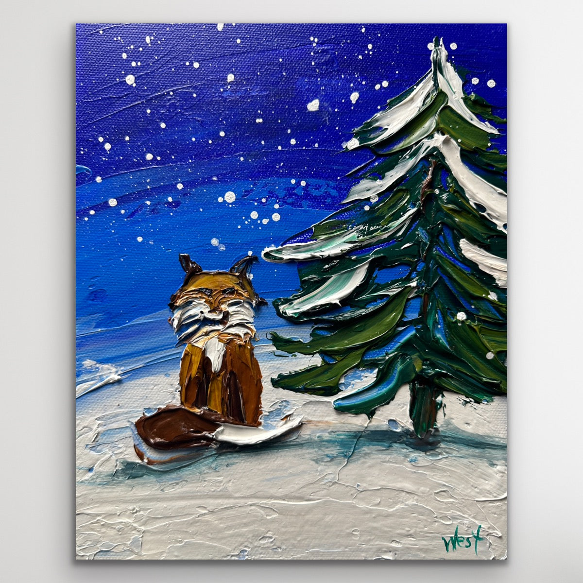 "Winter's Foxglow" - Original Artwork