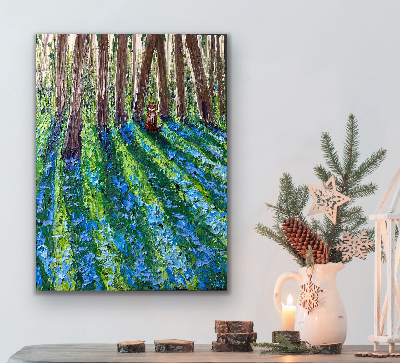 "Fox of the Bluebells" - Original Artwork