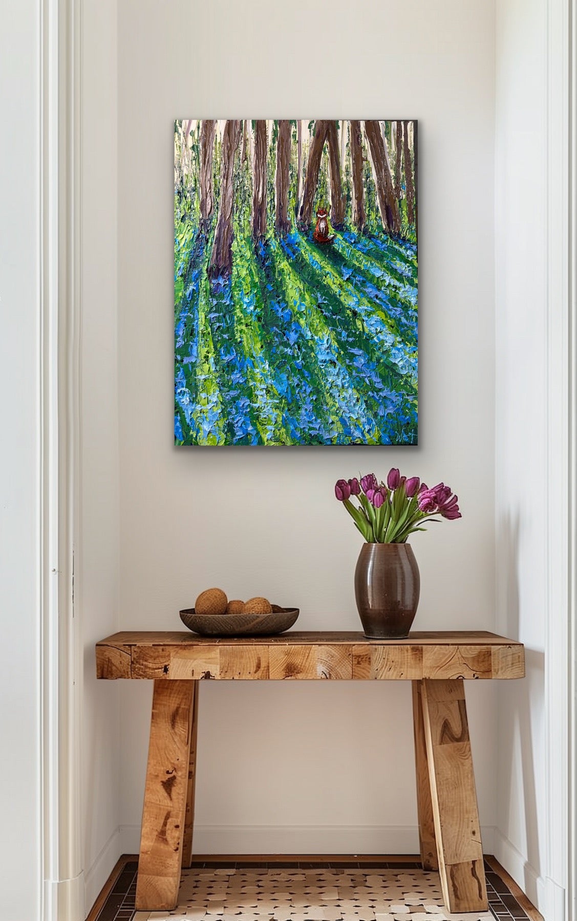 "Fox of the Bluebells" - Original Artwork