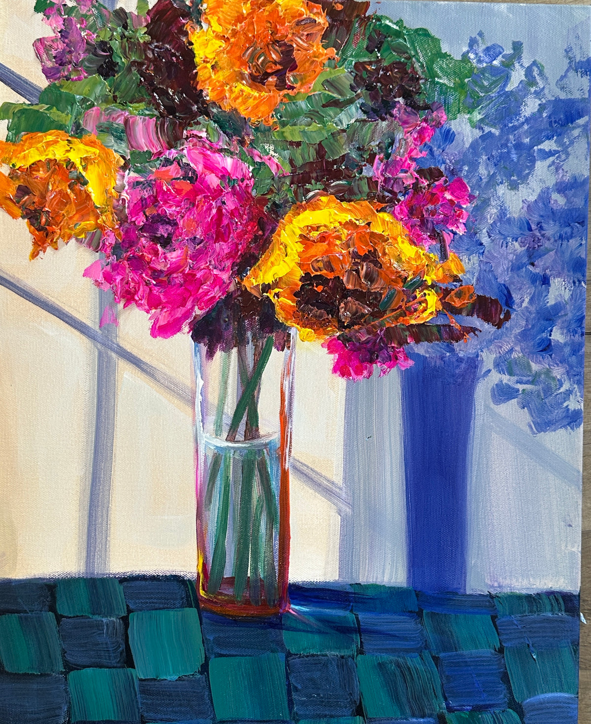"Spice Blooms & Shadow" - Original Artwork