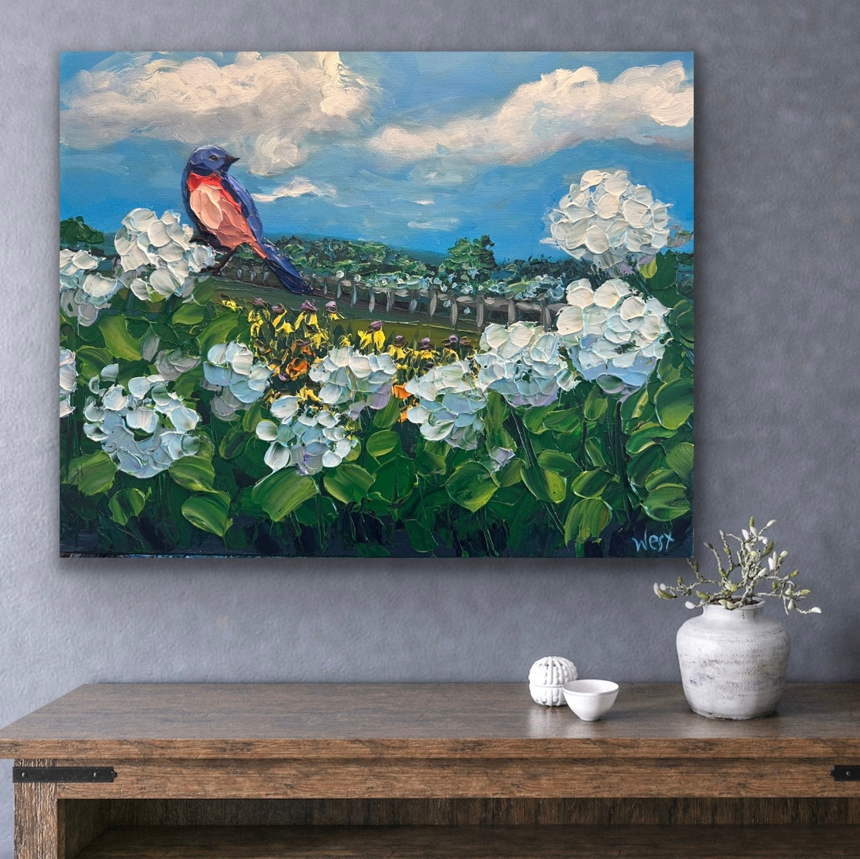 "Perched in Summer" - Original Artwork