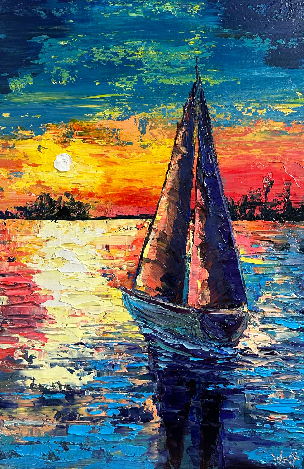 “Sunset Serenade" - Original Artwork