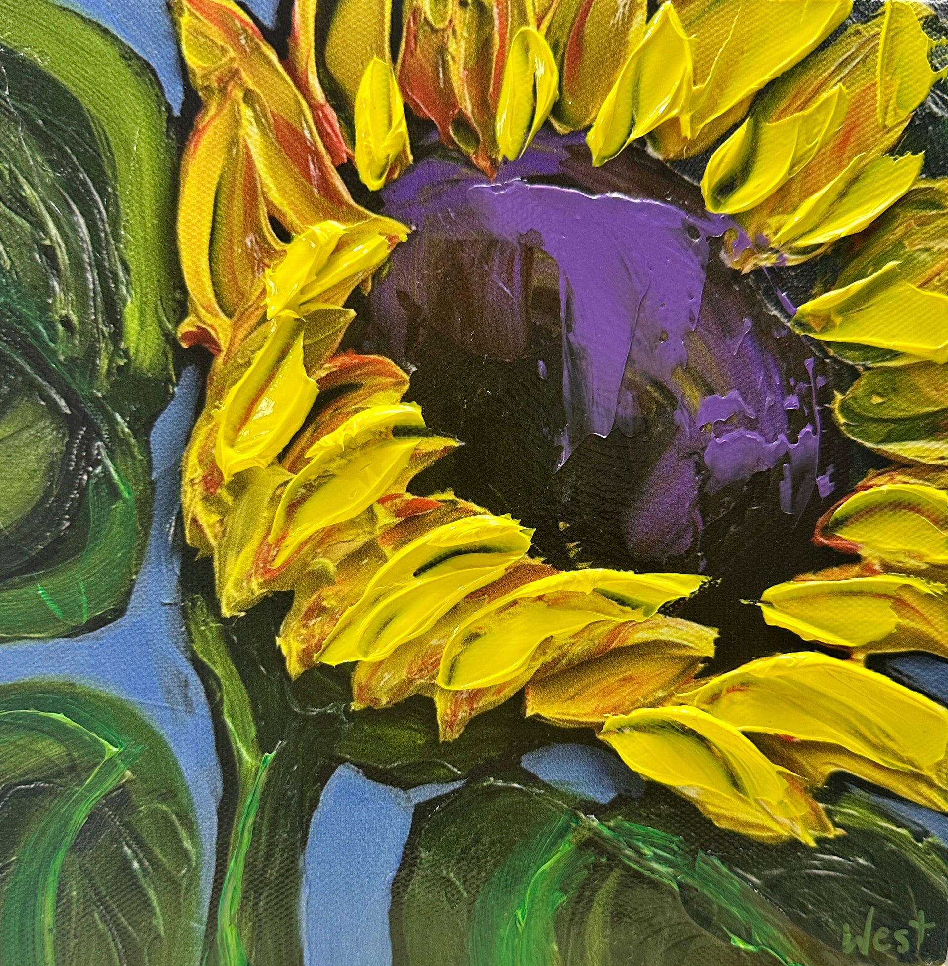 Golden Spirit by Sharon West Fine Art Sunflower 
