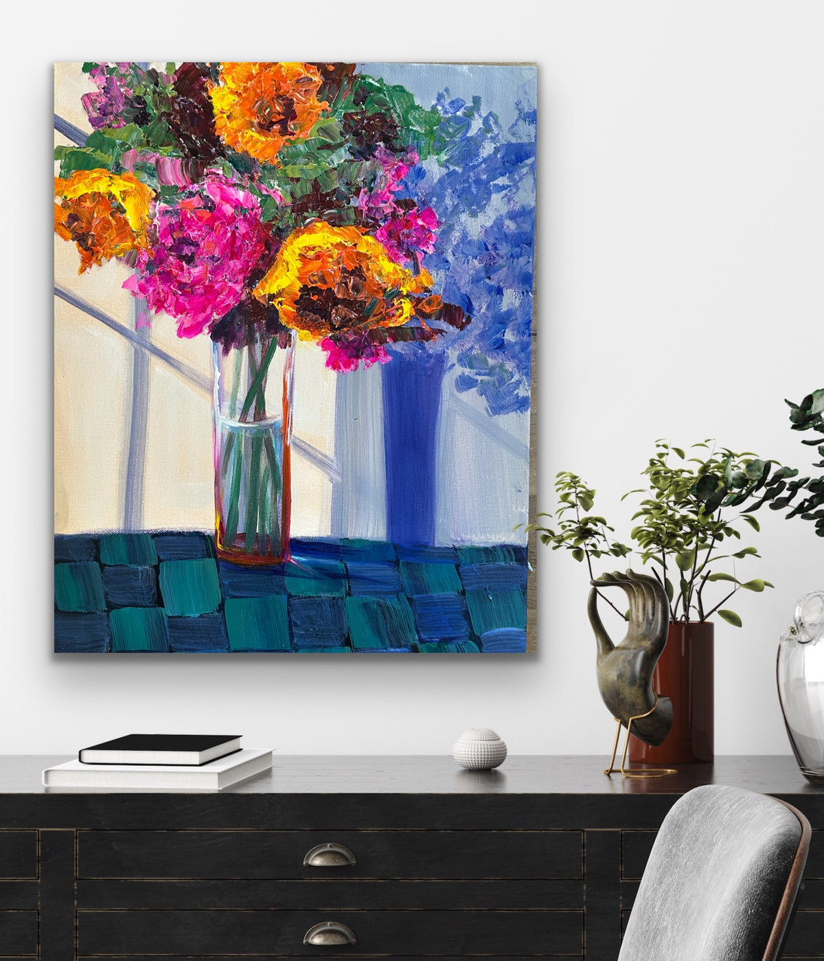 "Spice Blooms & Shadow" - Original Artwork