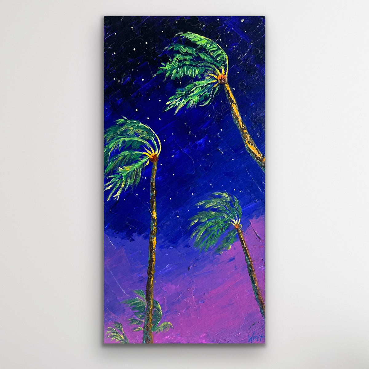 "Midnight Palms" - Original Artwork
