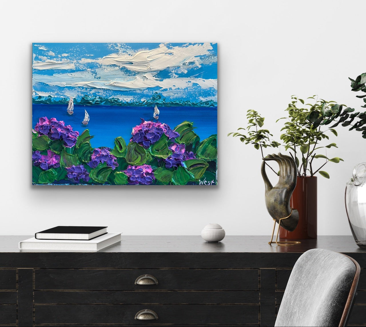"Hydrangea Sailing" - Original Artwork (Copy)