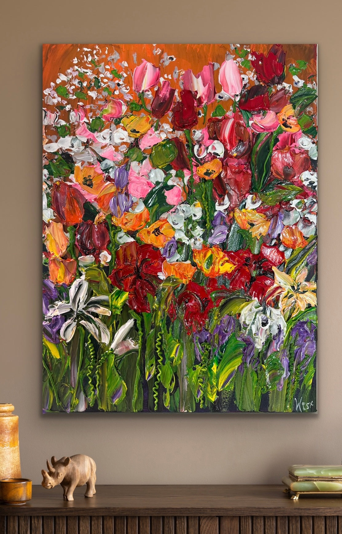 "Where the Garden Overflows" - Original Artwork