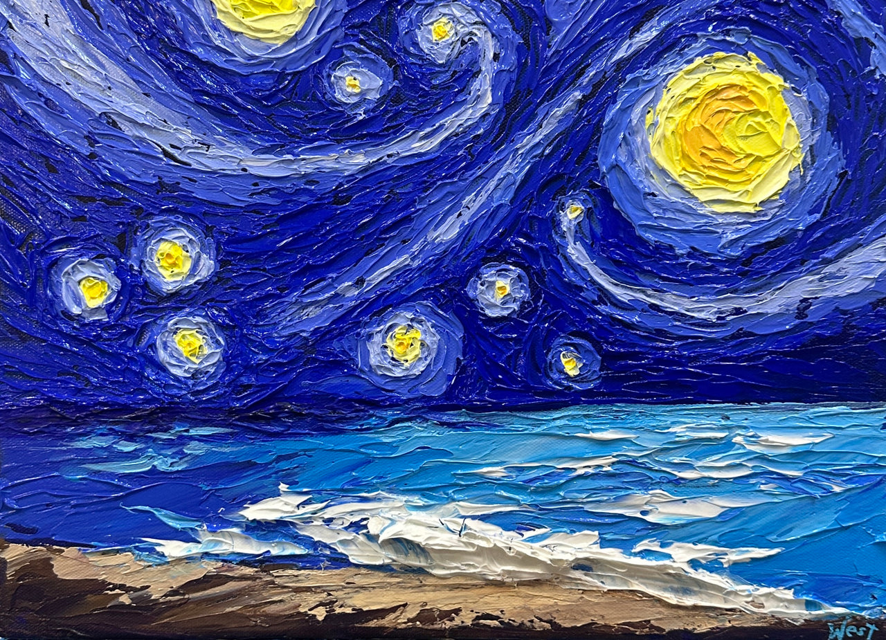 "Starry Ocean" - Original Artwork