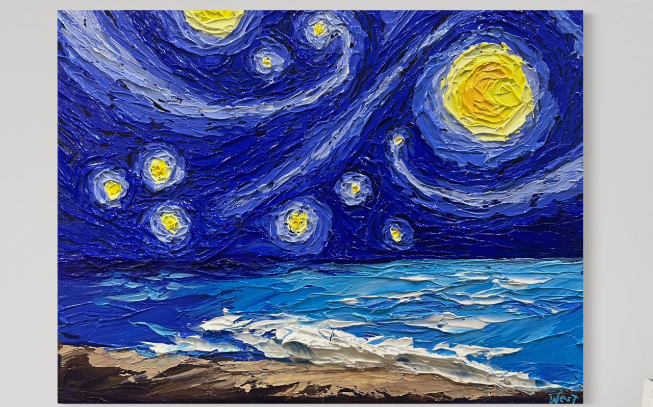 "Starry Ocean" - Original Artwork