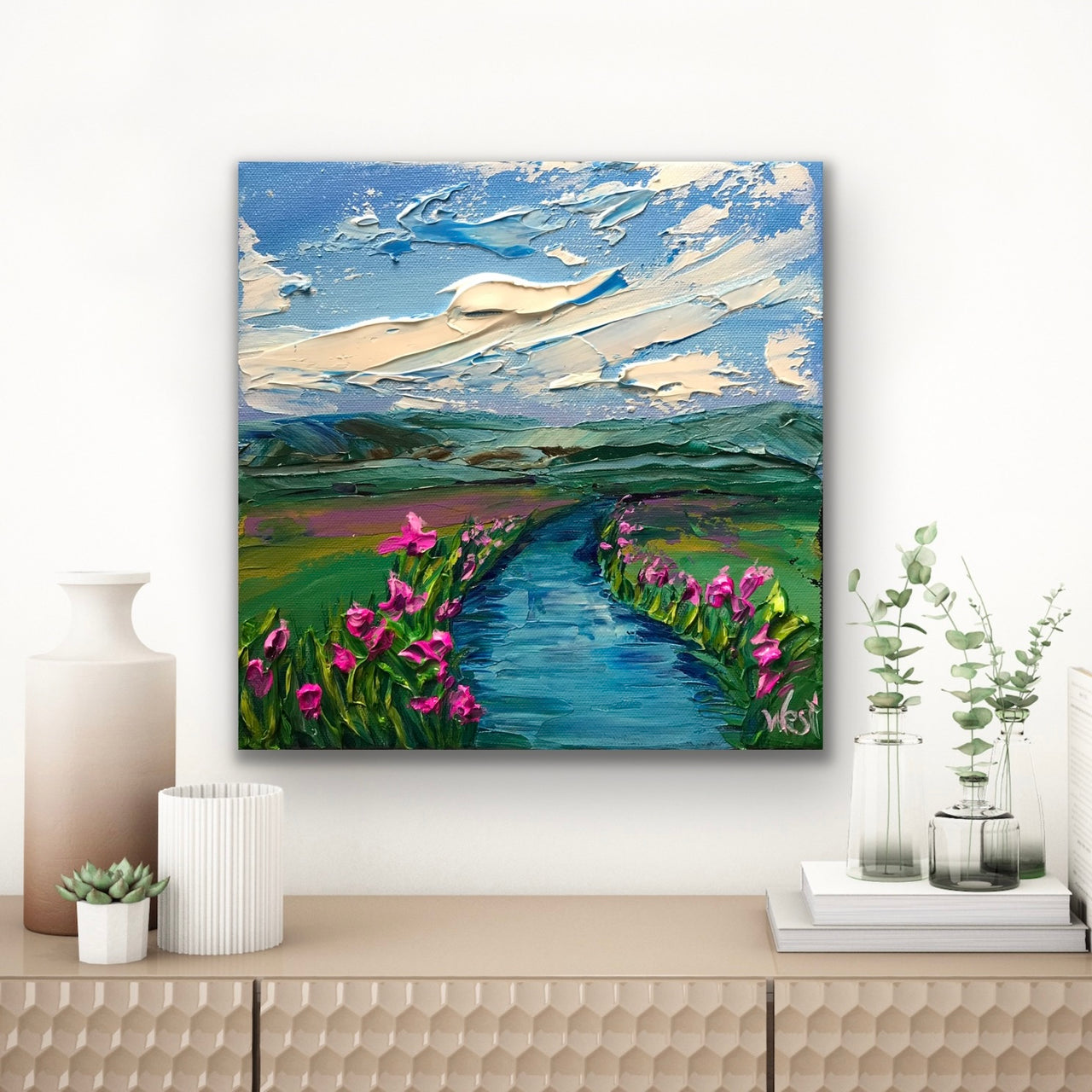 "Valley Stream in Bloom" - Original Artwork
