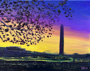 Washington Monument at Dusk painting 