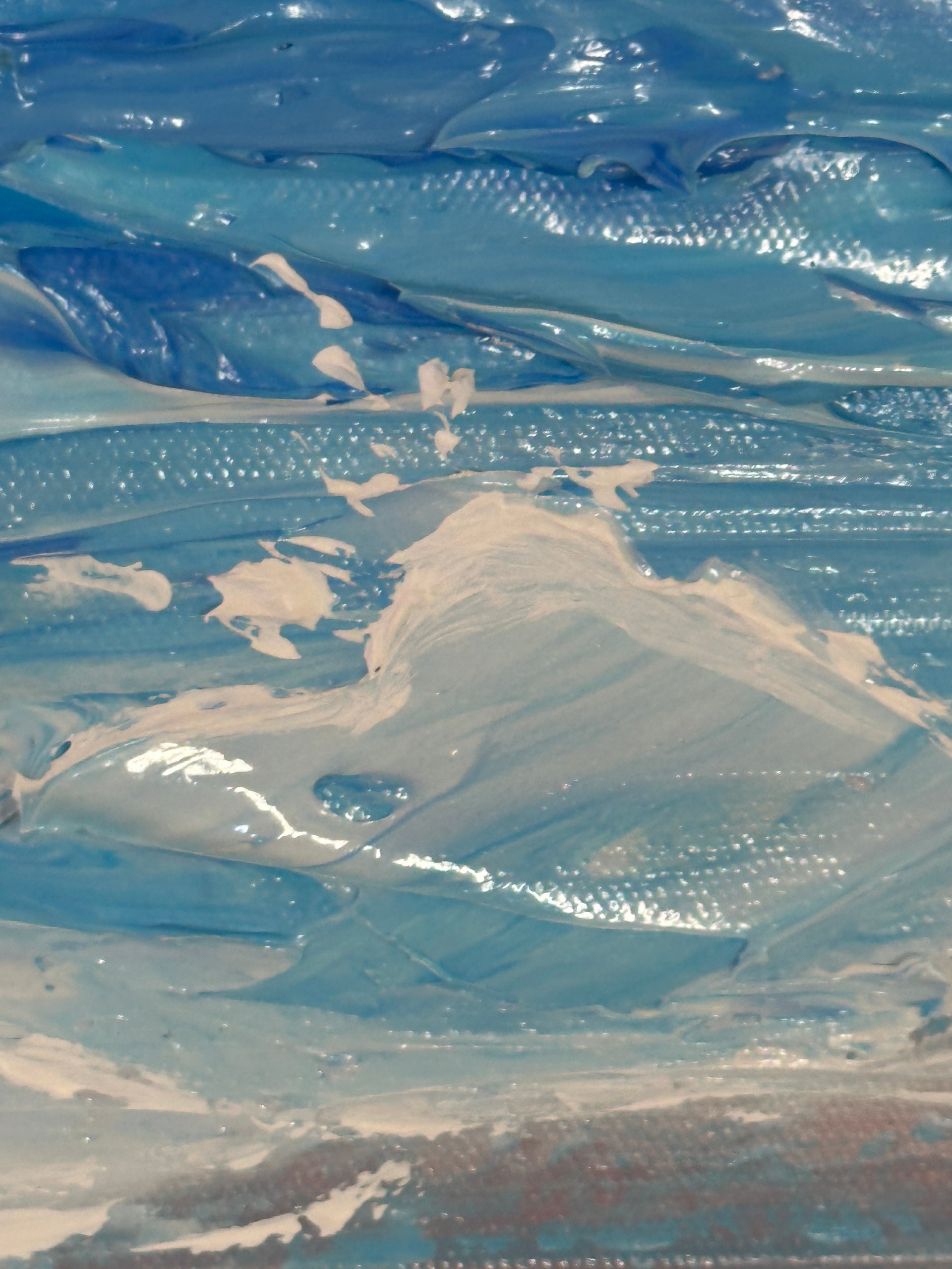 close up of Wings_Over_Blue_Sharon_West_Fine_Art