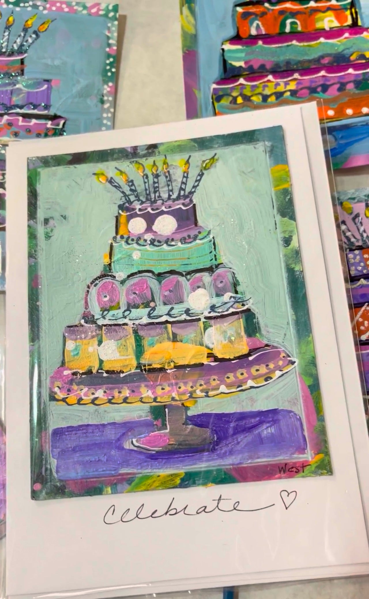 Hand-painted Greeting Cards (Not mass-produced, no two alike!)