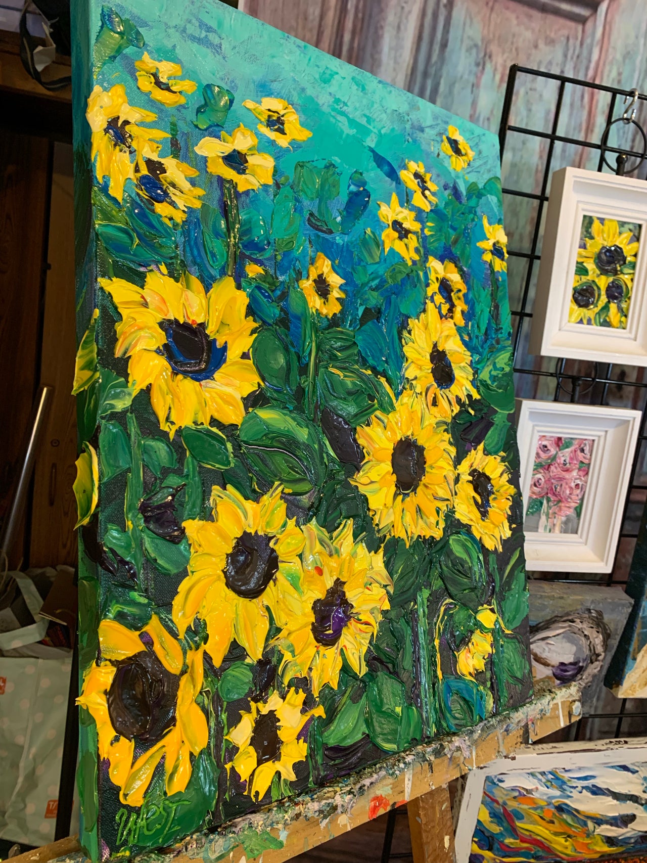 Sunflowers in the Blue - Artwork