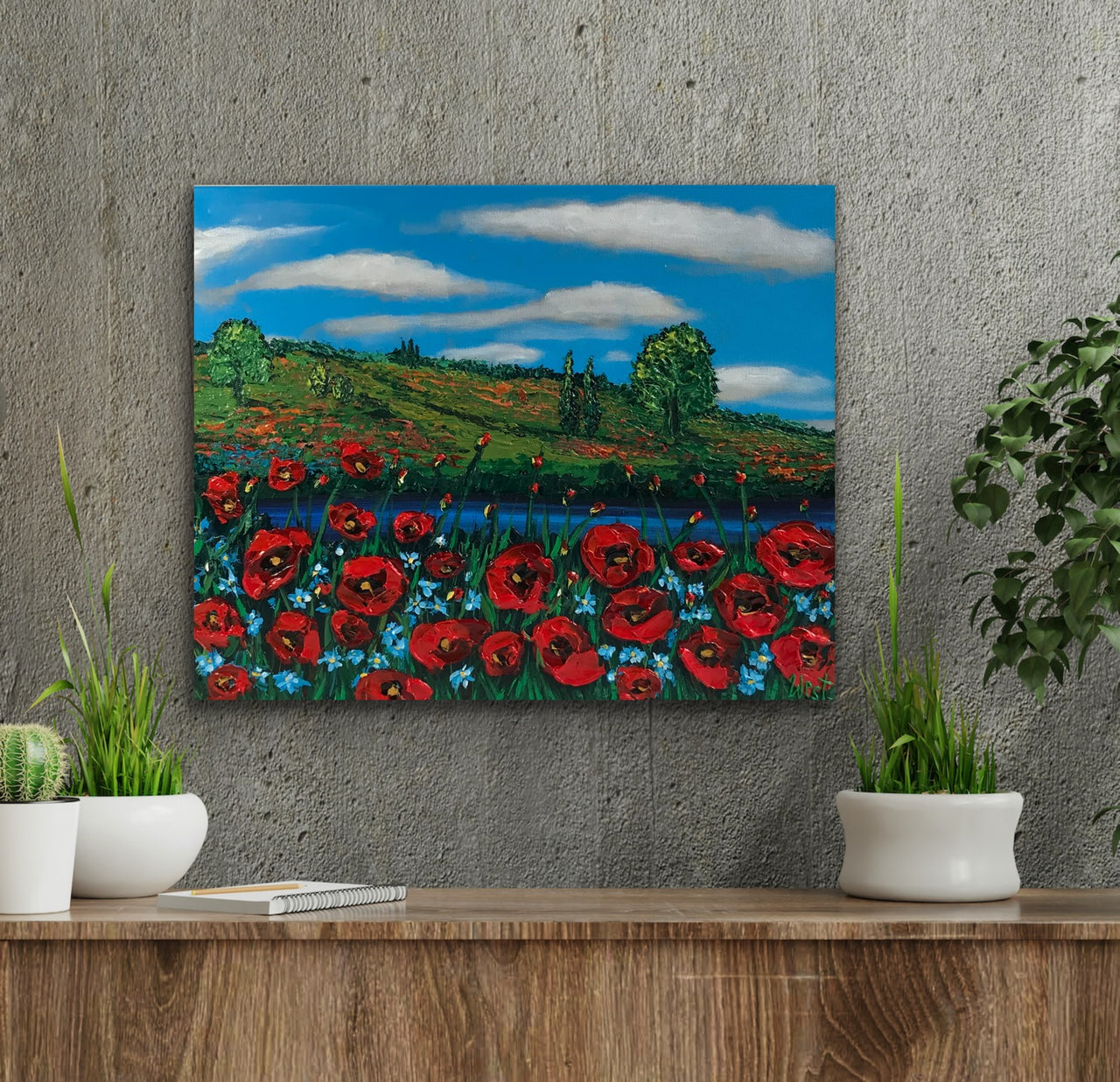"Tuscan Poppies"- Artwork
