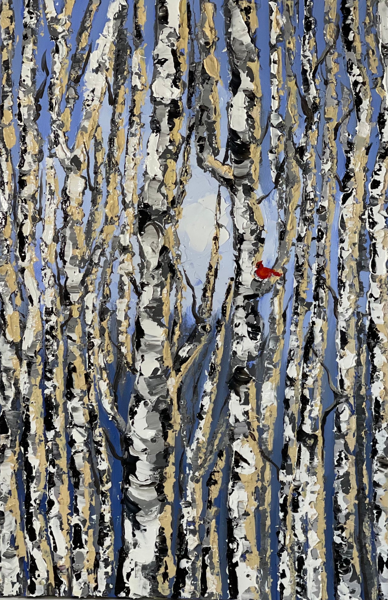 "A Visitor in the Aspens"- Artwork